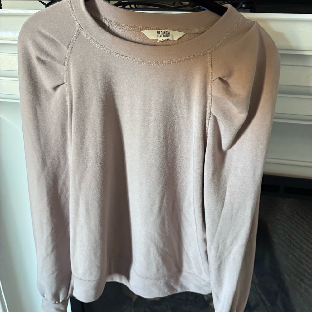 BB Dakota Long Sleeve Ruched Sleeve Sweatshirt